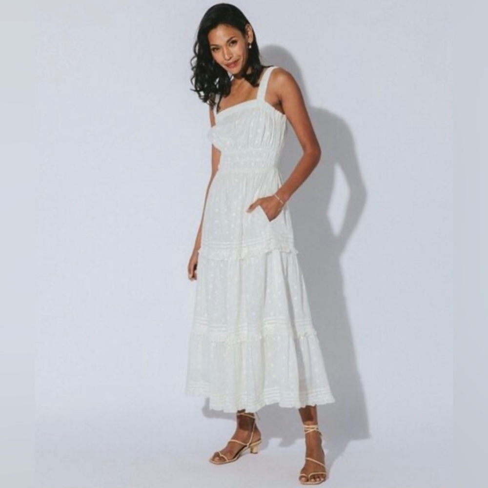 Cleobella White Jolene Midi Dress